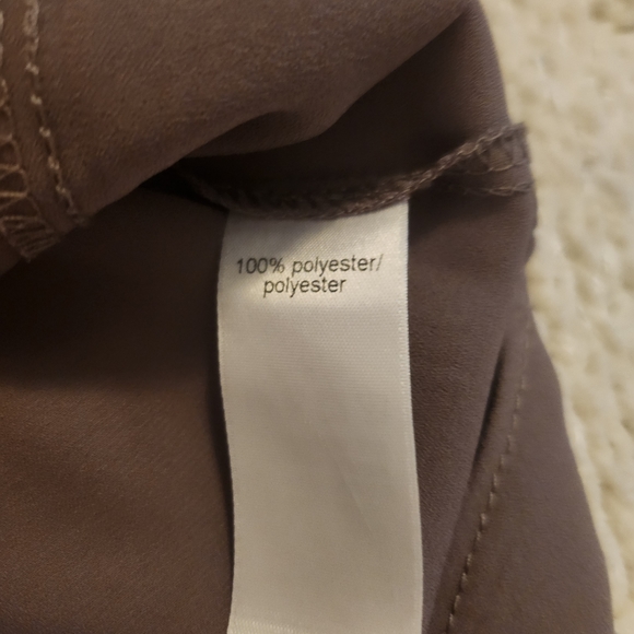 NWT MAURICES Plum Chiffon Layer Tank Straps Keyhole Back Size XS - Picture 5 of 6